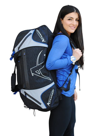 Sac de sport Arawaza noir/bleu taille M 72x42 cm