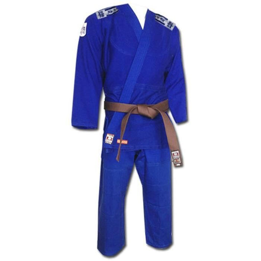 Kimono judo Noris 450gr avec bandes Bleu