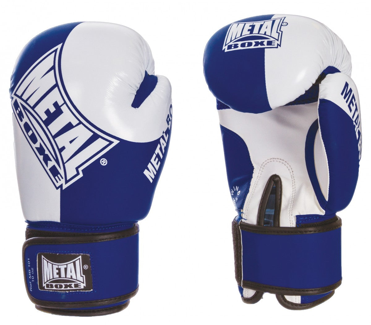 Gants Compétition Amateur Anglaise Metal boxe Bleu