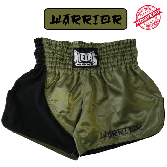 Shorts thai Metal Boxe Kaki warrior