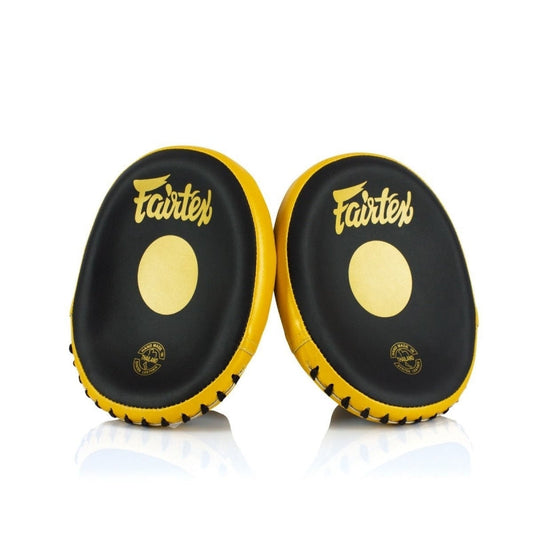 Pattes d'ours Paraboliques Fairtex noir jaune en cuir