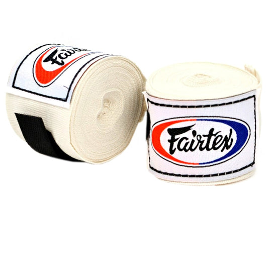 Bandes de boxe coton et lycra 4,5 m Fairtex Beige