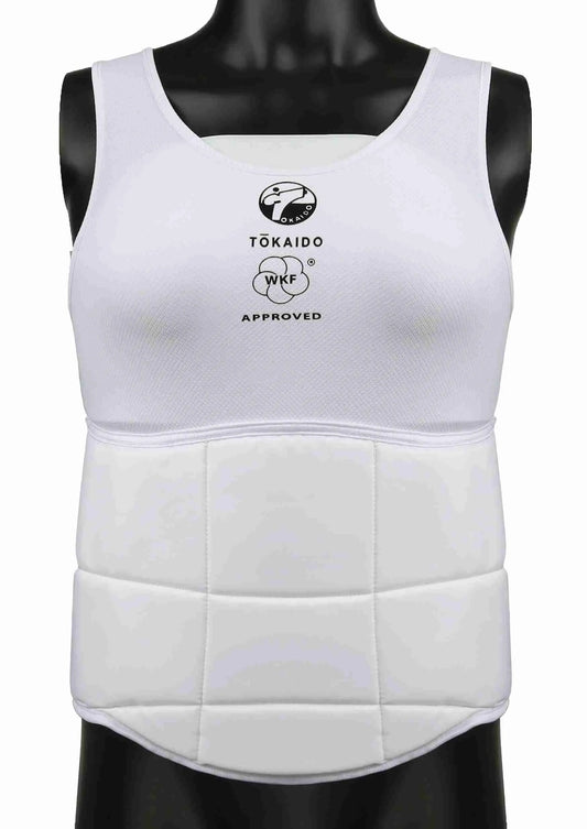 Plastron WKF Karate blanc Tokaido femme