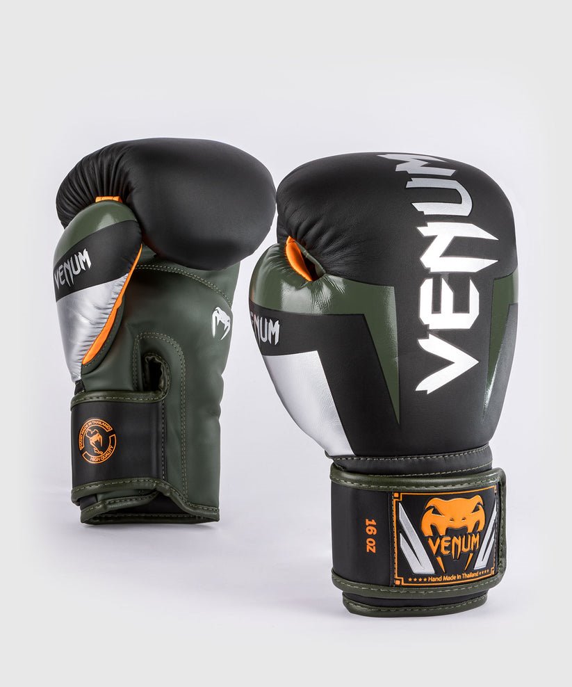 Gants de Boxe Venum Venum Elite Boxing Gloves - noir gris kaki