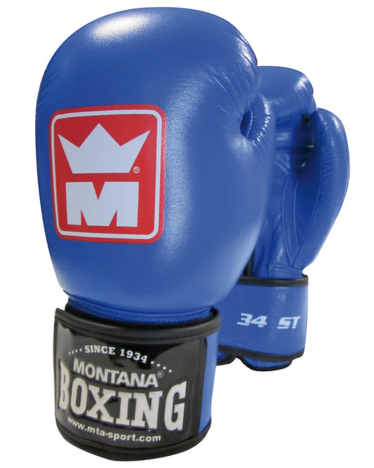 Gants de boxe Montana 34 ST Competition bleu