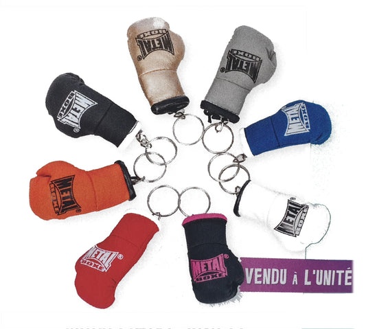 Porte cles Metal Boxe mini gants de boxe