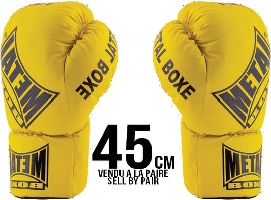 Maxi Gants de boxe 45 cm la paire Jaune