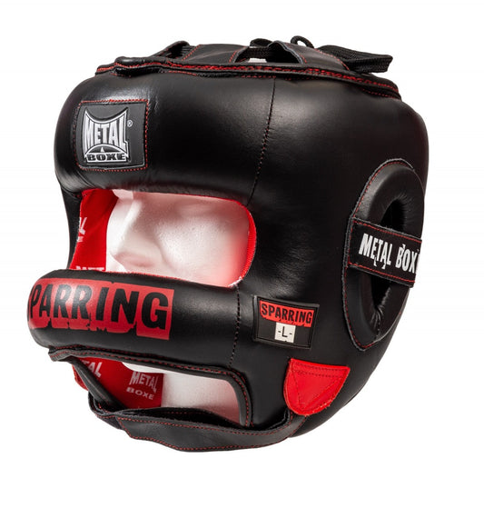 Casque pro metal boxe Sparring à barre protection totale