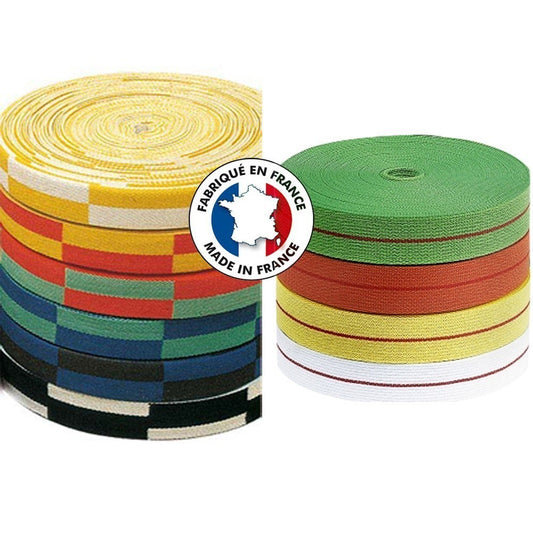 Rouleaux Ceinture de karaté 50 metres couleurs au choix