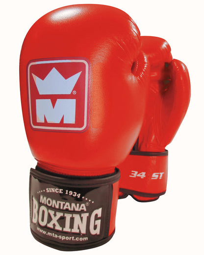 Gants de boxe Montana 34 ST Competition rouge