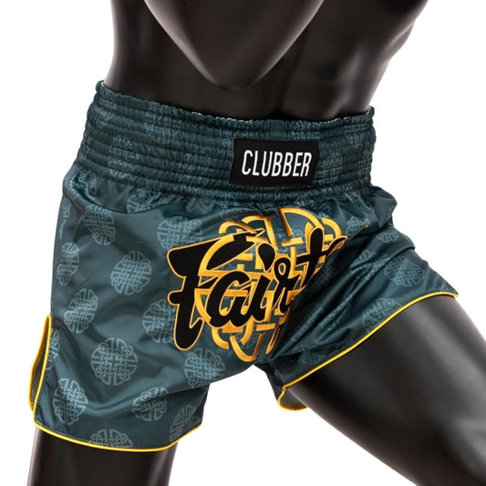 Short muay thai Fairtex vert Clubber